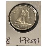 1968 Canada Proof-Like 10 cents