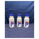 Pepsi water bottles, set of three