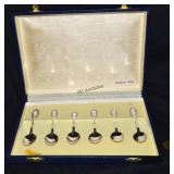 Set Of 6 800 Silver Demitasse Spoons With Box