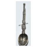 Hallmarked Silver Miniature Anointing Spoon Pin