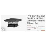 Draft King Black Steel Chimney Cover CBO1818