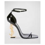 Saint Laurent Opyum YSL Logo-Heel Sandals