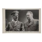 Adolf Hitler and Konrad Henlein Postcard