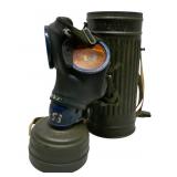 WWII German M38 Gas Mask & Can w/ Original Straps