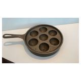 Griswold Cast Iron Aebleskiver Danish Cake Pan 962