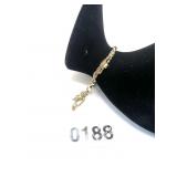 18 Kt Gold Ball Rope Anklet Bracelet