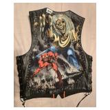 VTG Rock Iron Maiden Leather Vest