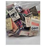 Gallon Bag Lot VTG Matchbooks