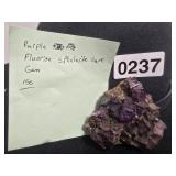 Purple Fluorite Sphalerite Cave Gem