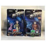 1997 2 BABYLON 5 FIGURES NEW ON CARD