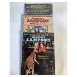 3 1974 NATIONAL LAMPOON MAGAZINES