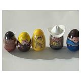 5 HASBRO WEEBLE WOBBLE VINTAGE LOT 1970