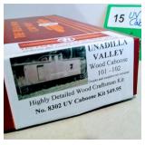 NEW UNADILLA VALLEY WOOD CABOOSE MODEL TRAIN KIT 8