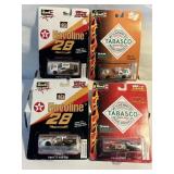 4 REVELL NASCAR CARS NEW ON CARD