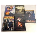 5 ACTION AND THRILLER DVD MOVIES SEE PHOTOS