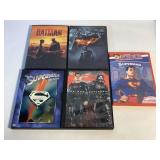 BATMAN & SUPERMAN 5 DVD MOVIES SEE PHOTOS