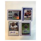 5 ASSORTED FOOTBALL CARD AUTOGRAPHED