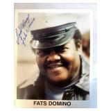 FATS DOMINO AUTOGRAPHED PHOTO