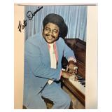 FATS DOMINO AUTOGRAPHED PHOTO