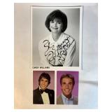 HENRY WINKLER & CINDY WILLIAMS SIGNED PHOTOS