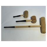 3 MISSOURI MEERSCHAUM CORN COB PIPES