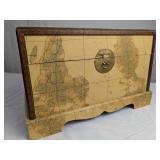 WOOD WORLD MAP BOX