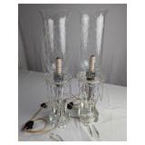 CRYSTAL HURRICANE LUSTRE MANTLE LAMPS