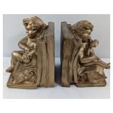 UNIVERSAL STATUARY W. MAROTTA SIGNED BOOK ENDS