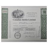 CANADIAN JAVELIN SHARE CERT