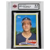 8.5 TOPPS JOHN SMOLTZ ROOKIE