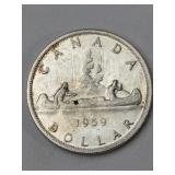 1959 CAD SILVER DOLLAR