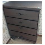 WOOD TALLBOY DRESSER