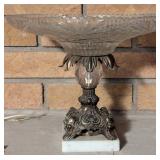 BRONZE & CRYSTAL CANDLE STAND