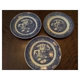 Willoware Blue/White Plates (Set  3)