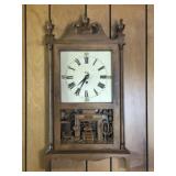 Arabesque Hearth Scene Wall Clock