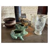 McCoy Turtles, Pottery, Glass Pitchers