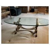 Brass and Glass Coffee Table