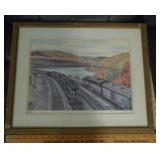 Howard Fogg Print Central New York Railroad Framed