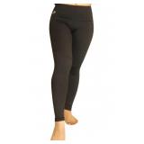 Black Full Length Leggings w/ Side Pockets XL
