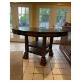 Round Solid Wood High Table