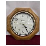 Daniel Dakota Solid Oak Octagonal Wall Clock