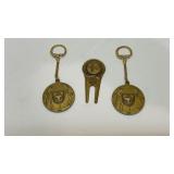 Vintage Bronze Golfing Medallions