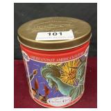 Vintage Trails End Patriotic Caramel Corn Tin