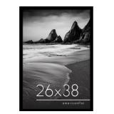 Black Wood Poster Frame 26 x 38 inches