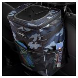 Blue Camo Multifunctional Car Trash Can