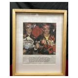 Bobby & Terry Labonte Framed Magazine Clipping