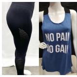 Womenï¿½s Athletic Tank Top & Leggings Set S/M