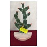 Handmade Wooden Cactus Decorative Piece