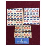 Vintage Air Mail Par Avion Stamps