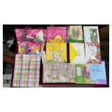 Lot of Easter Gift Bags, Boxes, & Cards